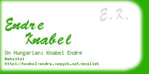 endre knabel business card